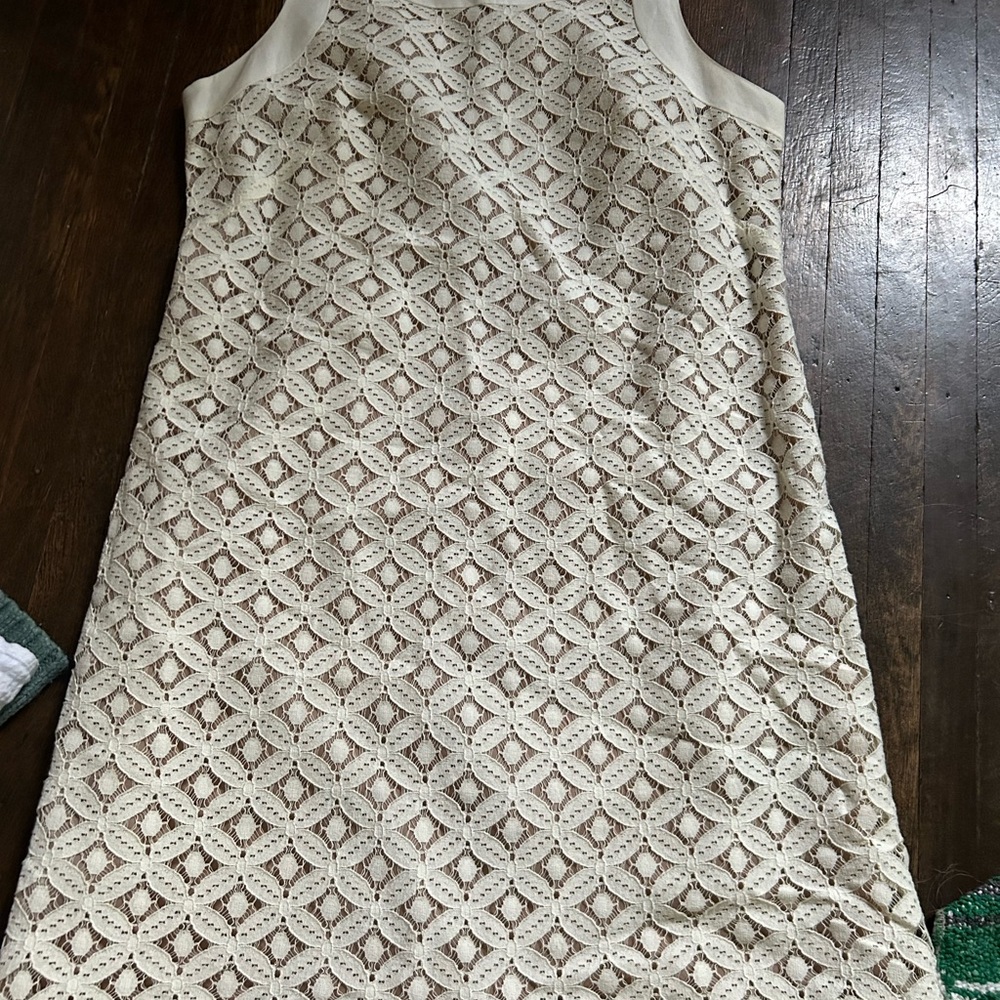 Elegant Cream Lace Dress